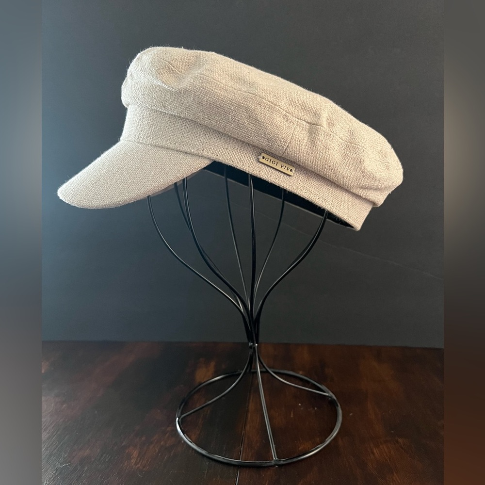 Gigi Pip Linen Newsboys Cap